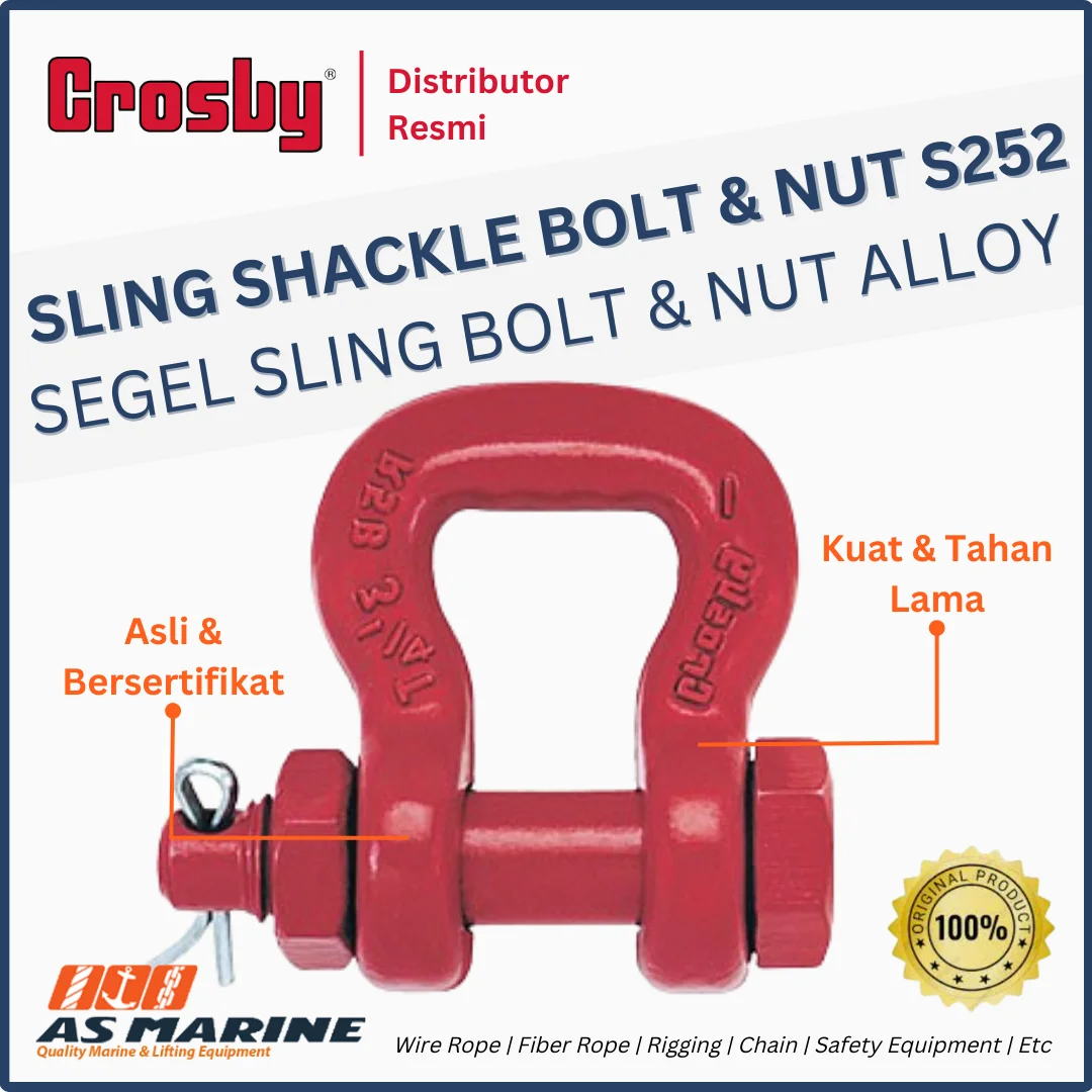 sling shackle bolt nut crosby s252